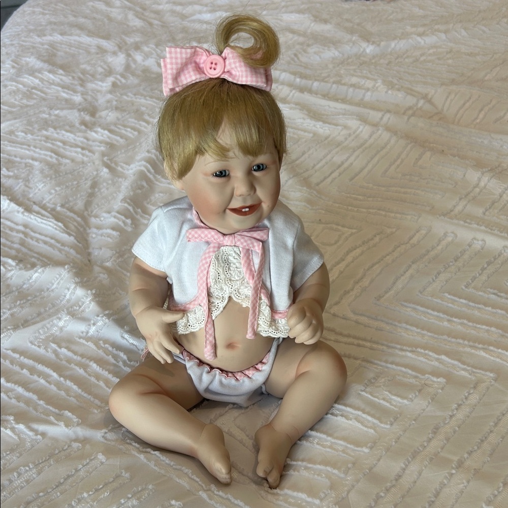 Vintage The Ashton-Drake Galleries Cute as Button Barely Yours Porcelain Doll